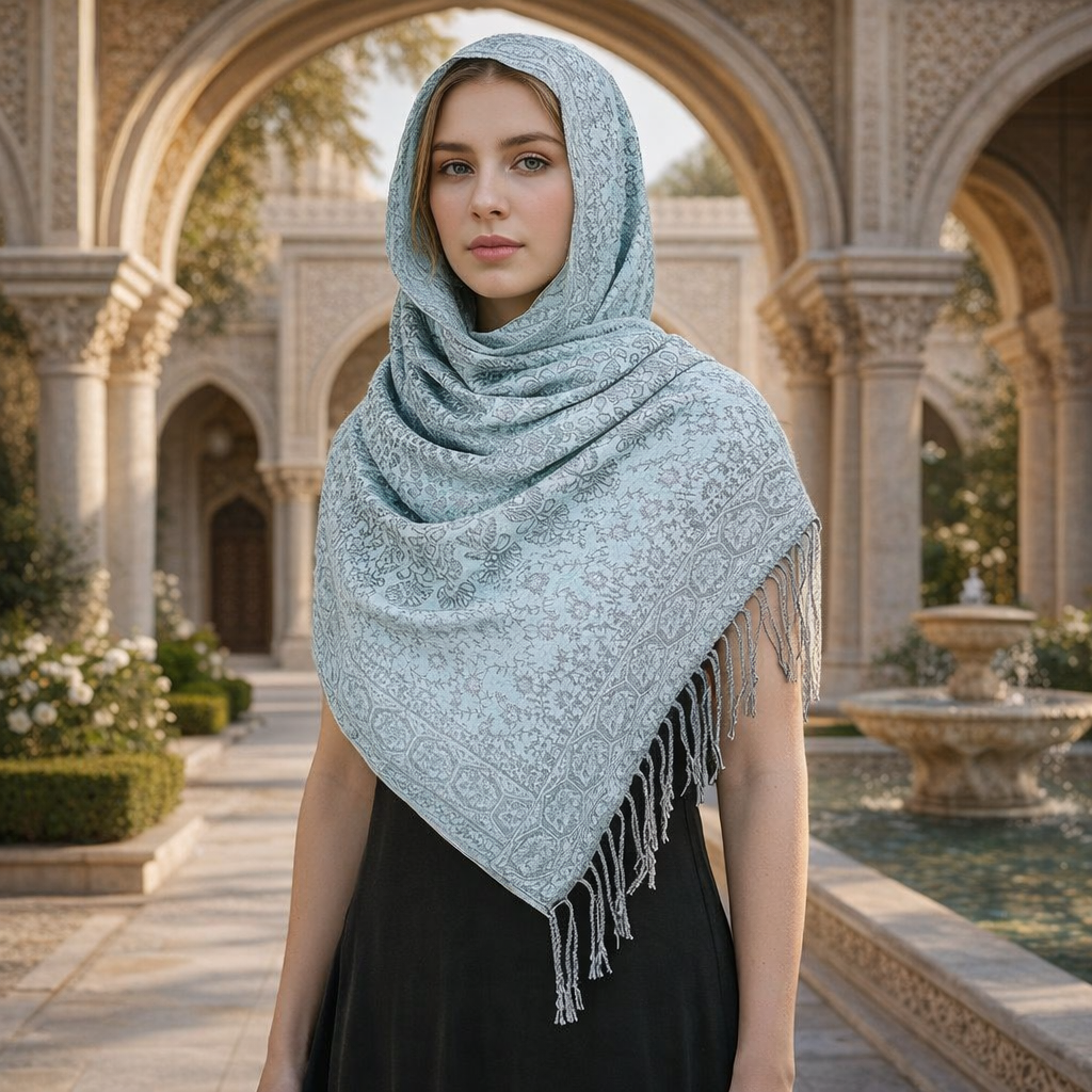 Winter Ethnic Inspired Tassel Shawl Warm Elegant Scarf Wrap