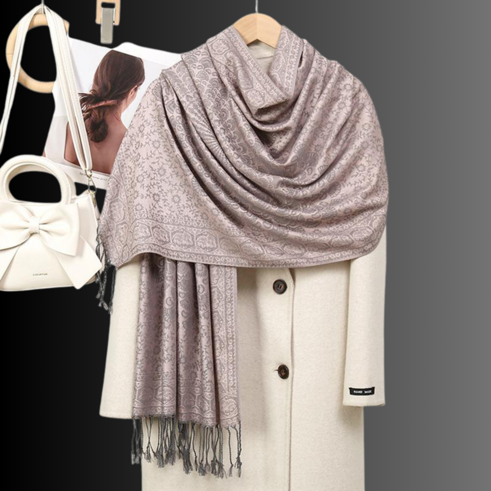 Winter Ethnic Inspired Tassel Shawl Warm Elegant Scarf Wrap