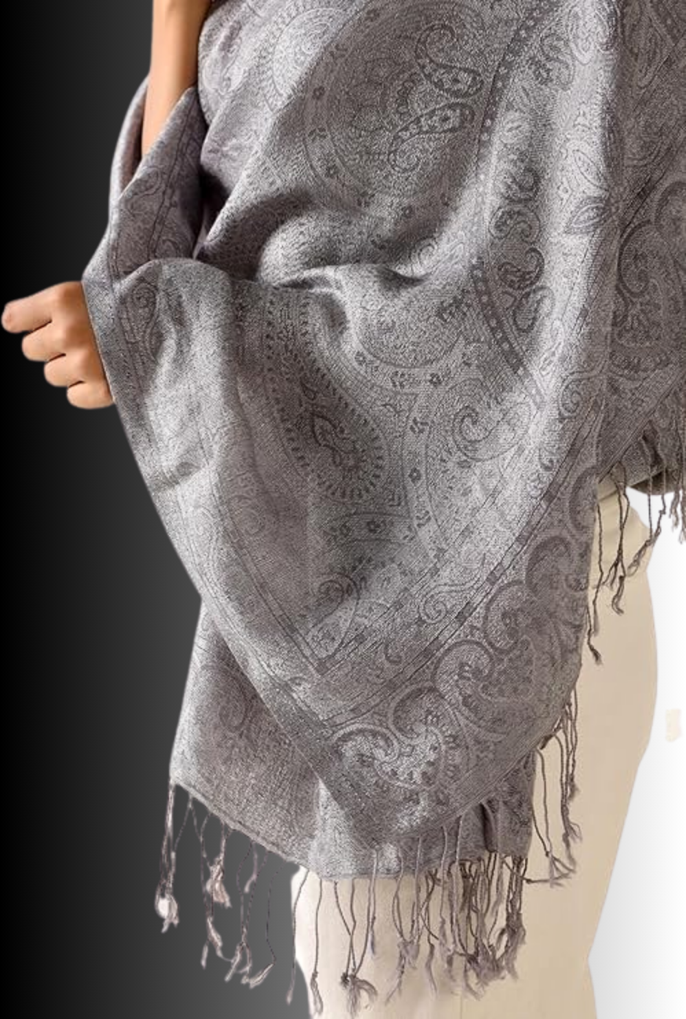 Winter Ethnic Inspired Tassel Shawl Warm Elegant Scarf Wrap